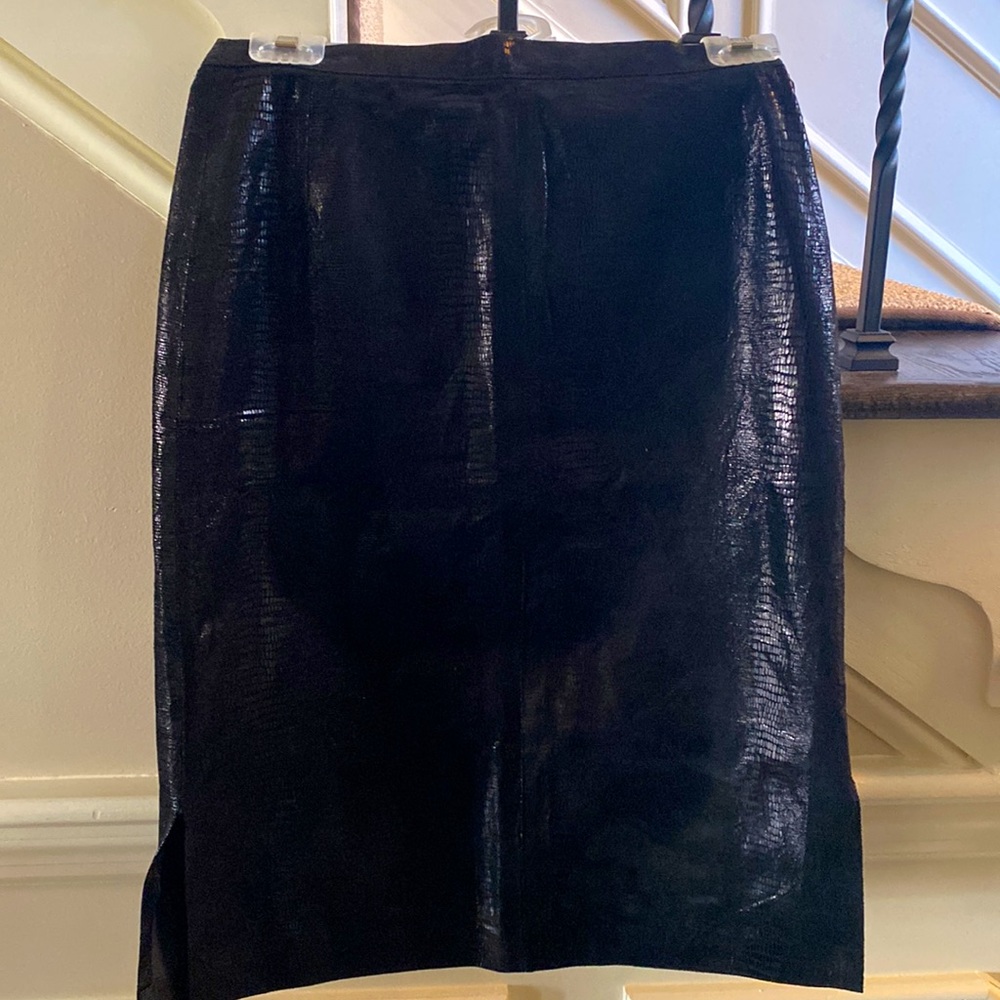 Beautiful Vegan Friendly Python Pencil Skirt In B… - image 1